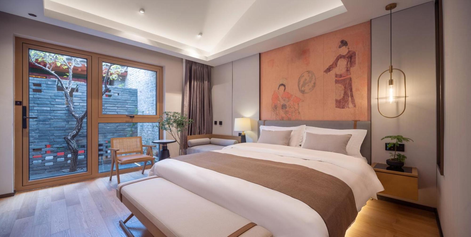 Xinxiang Yayuan Beijing Sihe Courtyard With Sky Garden Terrace Near Tiananmen Square Forbidden City Wangfujing Pedestrian Street And The Subway Zewnętrze zdjęcie